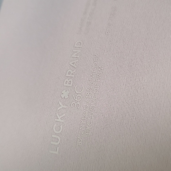 Lucky Brand Cream Light Padded T Shirt Bra Wired Adjustable Straps Women's 36C - Picture 3 of 3